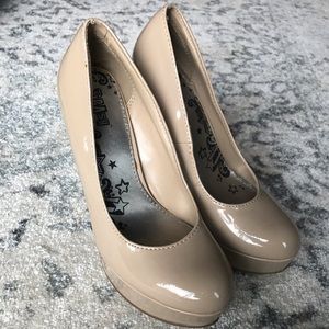 Nude stiletto heels